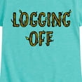 thumbnail image 3 of Instant Message - Logging Off - Toddler & Youth Girls Short Sleeve Graphic T-Shirt, 3 of 6