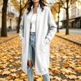 thumbnail image 5 of IUYRTFE Women Mid Length Zip Up Coat with Pockets for Winter Casual Daily Wear, 5 of 7