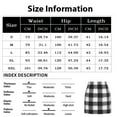 thumbnail image 2 of Womens Wool Plaid Pencil Skirt Causal Bodycon Pencil Mini Skirts Fall Winter Skirts, 2 of 4