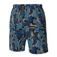thumbnail image 4 of Pofeuu Blue Leaves A Prin Men's Swim Trunks Quick Dry Bathing Suit Swimming Board Shorts Mesh Lining Beach Swimwear-3X-Large, 4 of 6