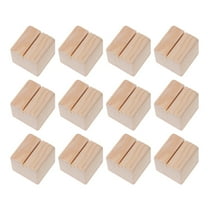 TAILTOSS 12Pcs Wood Sign Holder for Dinner Parties 3x3x3in