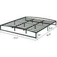 thumbnail image 2 of COZONY 10-Inch King Bed Frame,81.9*77.7",Black,Low Profile Heavy-Duty Metal Bed Frame with Steel Slat Support Mattress Foundation,No Box Spring Required, Easy to Install., 2 of 7