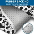 thumbnail image 4 of Black White Cow Pattern Bathroom Rugs Sets 3 Piece,Toilet Cover Set,Absorbent Non Slip Bathroom Mats Sets with U-Shaped Contour Rug Toilet Rug Set, 4 of 5