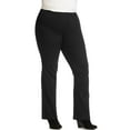 thumbnail image 1 of Just My Size Womens Bootcut Jeans with Tummy Control, 3X, Black, 1 of 3