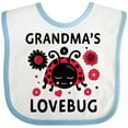 thumbnail image 3 of Inktastic Valentine's Day Grandma's Lovebug Girls Baby Bib, 3 of 4
