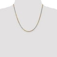 thumbnail image 2 of 14k Tri Color Gold 2.5mm Solid Diamond Cut Rope Chain w/ Lobster Clasp 20", 2 of 5