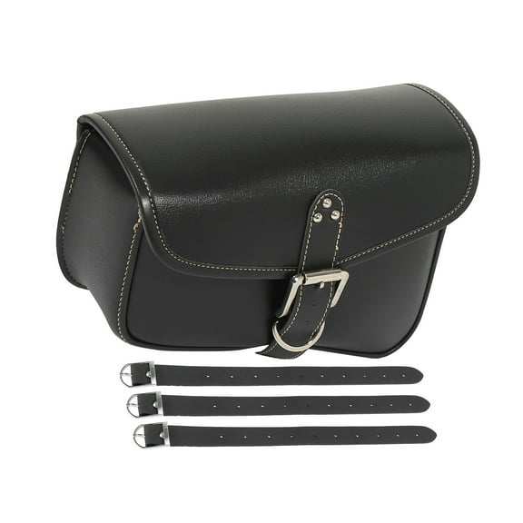 Unique Bargains Pair Motorcycle Saddle Bag Cycling Pouch Waterproof Faux Leather