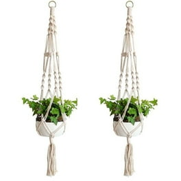 EEEKit 3 Pack Macrame Plant Hanger - Indoor Outdoor Hanging Planter Shelf - Decorative Flower Pot Holder - Hanging Baskets For Plant, Boho Bohemian Home Decor, in Box, for Succulents, Cacti, Herbs EEEKit 3 Pack Macrame Plant Hanger - Indoor Outdoor Hanging Planter Shelf - Decorative Flower Pot Holder - Hanging Baskets For Plant, Boho Bohemian Home Decor, in Box, for Succulents, Cacti, Herbs