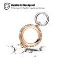 thumbnail image 4 of YUNOVA Sparkling Rhinestone AirTag Case Holder - Diamond Bling Keychain Cover Compatible with Apple AirTag, Durable Metal Protective Sleeve for Pets/Kids Tracking Accessories, 4 of 6