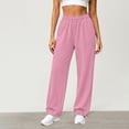 thumbnail image 7 of UKHCCC Women's Sweatpants with Pockets Elastic Waist Casual Drawstring Jogger Pants Cozy Lined Relaxed Fit Lounge Workout Streetwear S-3XL, 7 of 7