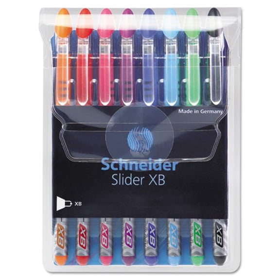 Schneider. 151298 Schneider Slider, Stick, ExtraBold, Assorted, 8/Pk