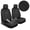 Black, variant on Motor Trend Charcoal Gray Car Seat Covers Set - 2 Front Seats – Spill-Proof Neoprene CarSeat Cover Protector for Cars – Automotive Interior Car Accessories for SUV & Small Trucks – Semi Universal Fit