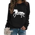 thumbnail image 1 of ICHUANYI Liquidación Moda Mujer Impreso Camiseta Suelta Manga Larga Blusa Cuello Redondo Casual Tops ICHUANYI WER2023082202993, 1 of 4