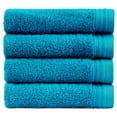 thumbnail image 5 of Premium 100% Cotton Towel Set of 4 Hand Towels 18" x 30" | 4 Ultra Soft and Highly Absorbent Hand Towels for Bathroom, Gym, Hotel, Spa, Machine Washable | Color: Petrol, 5 of 13