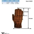 thumbnail image 4 of G & F Winter Work Gloves, 3 Sued Cowhide Leather, Excellent Grip, 3 Pairs, Gender Unisex, Size Large, 4 of 5