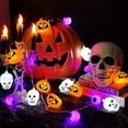 thumbnail image 5 of Heitepabg Halloween Flat Ghost LED String Lights Battery Box and Infrared Remote Control Halloween Lights Indoor Outdoor 14.7FT 30 LED Lights Halloween Decorations Lights for Garden, Wall, Tree, 5 of 5