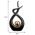 thumbnail image 2 of Modern Abstract Art Ceramic Statue Table Decorations Home Decor for Dining Room Living Room Office Centerpiece, 2 of 7