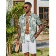 thumbnail image 3 of COOFANDY Men Beach Shirts Short Sleeve Boho Hippie Shirts Summer Button Down Shirt, 3 of 6