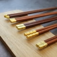thumbnail image 4 of 5 Pairs Red Happiness Chopsticks, Family gift, Restaurant Chop Sticks, Lunar new year gift, 4 of 5