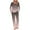 Rose Gold, variant on cfhntfmh Womens Pajama Sets Trendy Printed Crewneck Pleated Long Sleeve Shirts 2 Piece Lounge Pants Sleepwear Pjs Sets