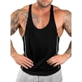 thumbnail image 2 of FAROOT Men's Workout Tank Tops Contrast Color Muscle Shirt Training Bodybuilding Fitness Gym Tops, 2 of 4