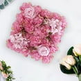 thumbnail image 5 of 2pcs Wall Panel Artificial Flower Decorative Silk Flower Panels Backdrop Floral Panel for Wedding Party Outdoor Decoration Pink, 5 of 9