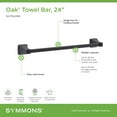 thumbnail image 6 of Symmons 563TB24MB Oak 24" Towel Bar - Black, 6 of 7
