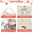thumbnail image 3 of Inosoo Tote Lunch Bags, Lunch Box for Ladies & Women – Perfect for School or Work, Red Cherry, 3 of 13
