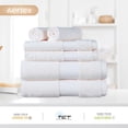 thumbnail image 6 of Aertex Solid 100% Cotton 520 GSM 6 Piece Bath Towel Set, Soft & Absorbent, Quick Dry, 2 Bath 27x54, 2 Hand 16x28, 2 Wash 13x13, Egg Shell, OEKO-TEX® Certified, 6 of 7