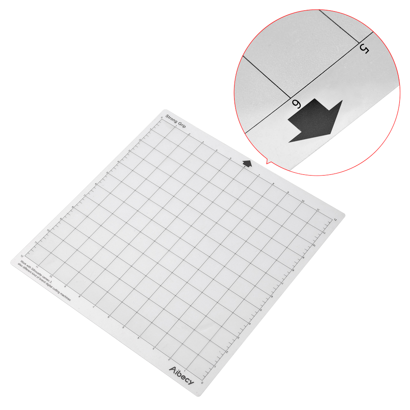 Carevas 3PCS 12*12 Inch Replacement Cutting Mat Adhesive Gridded Cutting  Mats Compatible with Silhouette Cameo Cricut Cutting Machine Explore  Plotter Machine 