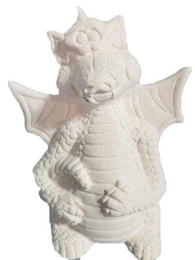 Cute Baby Dragon in Egg Ready to Paint Unpainted You Paint Ceramic Bisque 
