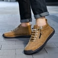 thumbnail image 3 of Chenyee Mens Leather Casual Shoes Comfortable Fashion Sneakers Loafers Lightweight Dress Walking Driving Shoes, 3 of 8