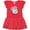 Red and Polka Dot, variant on Inktastic Volleyball with Pink Bow Girls Baby Dress