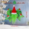 thumbnail image 6 of PuSpu Christmas Christmas Bow Decorations With Christmas Hat Green Bow Christmas Gifts, 6 of 8