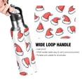 thumbnail image 4 of Yayeee 20oz Insulated Water Bottle Double Wall Stainless Steel with Flip Straw Lid, Santa Hats Pattern, 4 of 7
