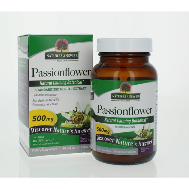 Nature's Answer Passion Flower Standardized Capsules, 60 Ct
