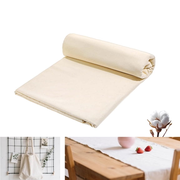 Unbleached Muslin Cloth 78.7x63In Natural Cotton Fabric for Sewing Premium Fabrics Material for Sewing Quilting Embroidery Craft Projects 1pack