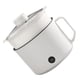 thumbnail image 3 of Mini olla caliente portátil de calentamiento rápido fácil de limpiar cocina eléctrica multifuncional para el hogar dormitorios oficina enchufe AU 220 V blanco olla individual + cesta, 3 of 5
