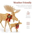 thumbnail image 5 of Best Choice Products 5ft 2-Piece Moose Family Lighted Christmas Yard Decor Set w/ 370 LED Lights, Zip Ties - Gold, 5 of 7