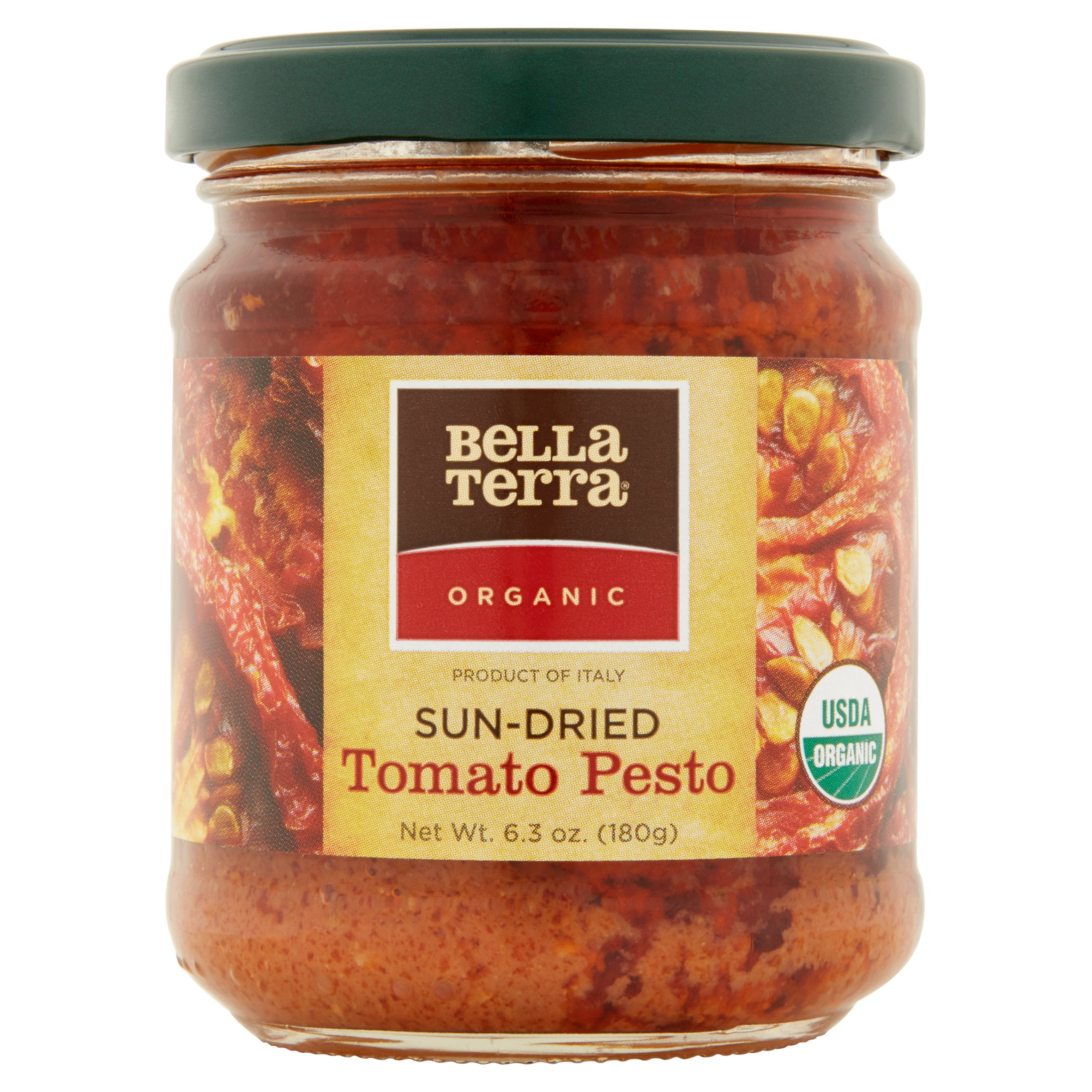 Bella Terra Organic Sun-Dried Tomato Pesto, 6.3 oz, 6 pack by M.I.I.C., LLC.