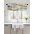 thumbnail image 2 of Valances for Windows Abstract Water Ripple Rod Pocket Cafe Window Treatments Valance Curtains for Kitchen Bathroom Laundry Basement Windows 60"x18", 2 of 9