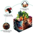 thumbnail image 3 of Starry Animals Reusable Foldable Large Capacity Oxford Cloth Storage Basket Easter Picnic Basket, 3 of 7