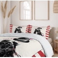 thumbnail image 6 of Ambesonne Fashion Duvet Cover Sets, Modern Woman in Coat, 2-Queen, Black Red, 6 of 7