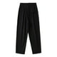thumbnail image 1 of Pantalones cortos holgados de estilo retro para el verano, con diseño de abertura y cintura elástica., 1 of 8