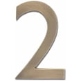 thumbnail image 1 of Architectural Mailboxes 3582AB-2 4 inch Solid Floating House Number, 2, Antique Brass, 1 of 1