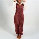 thumbnail image 2 of Gibobby pantalones de yoga Pijamas de manga larga de lana artificial para mujer Casual Color sólido Cremallera Suelta con capucha Mono Pijamas Casual Invierno Cálido Orejas li(Vino， XXXXXL), 2 of 5