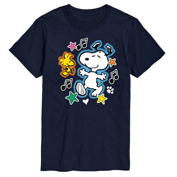 Peanuts - Snoopy Woodstock Patches - Men's Short Sleeve Graphic T-Shirt