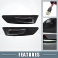 thumbnail image 3 of Pair LED Side Marker White Light 26185-AM800 for Infiniti G35 Coupe Smoked Lens, 3 of 7
