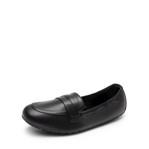 Women's Foldable Loafers Round Toe Ballet Flats, Lightweight Comfortable Slip-On Dress Shoes