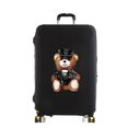 thumbnail image 1 of Luggage Cover Suitcase Protector Police Bear Print Thicken Elasticity Dust Cover Anti-Scratch Protective Set 18-32 Inch Trolley black L, 1 of 6
